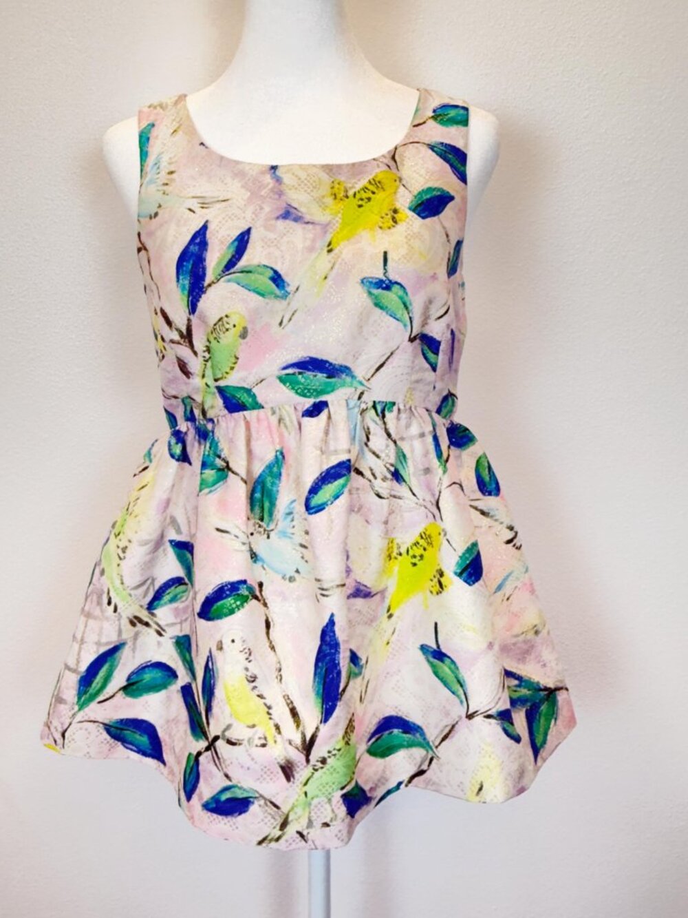 Leifsdottir Anthropologie Brocade Leaf Bird Peplum Top - Women's Size 2 - Picture 2 of 13